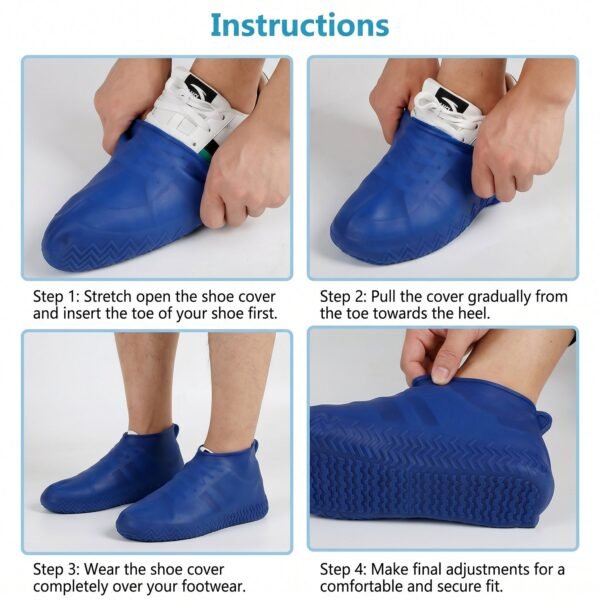 Reusable Waterproof Silicone Shoe Cover – Keeps Shoes Dry in Monsoon
