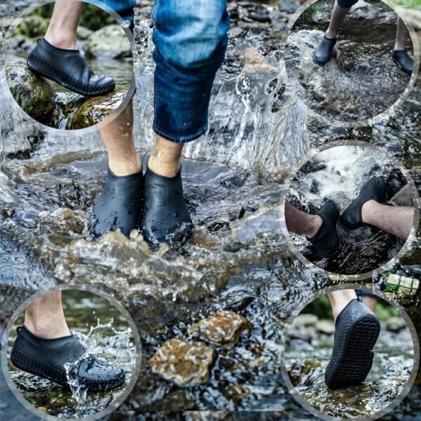 Reusable Waterproof Silicone Shoe Cover, Compact & Non Slip