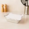 SilverFoilContainer2-02 250 ml Disposable Aluminium Food Containers with Lids – Leak-Resistant Pack of 25