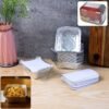 SilverFoilContainer2-WOSKU-01 250 ml Disposable Aluminium Food Containers with Lids – Leak-Resistant Pack of 25