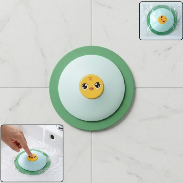 Duck Design Silicone Sink Drain Stopper – Flexible & Reusable