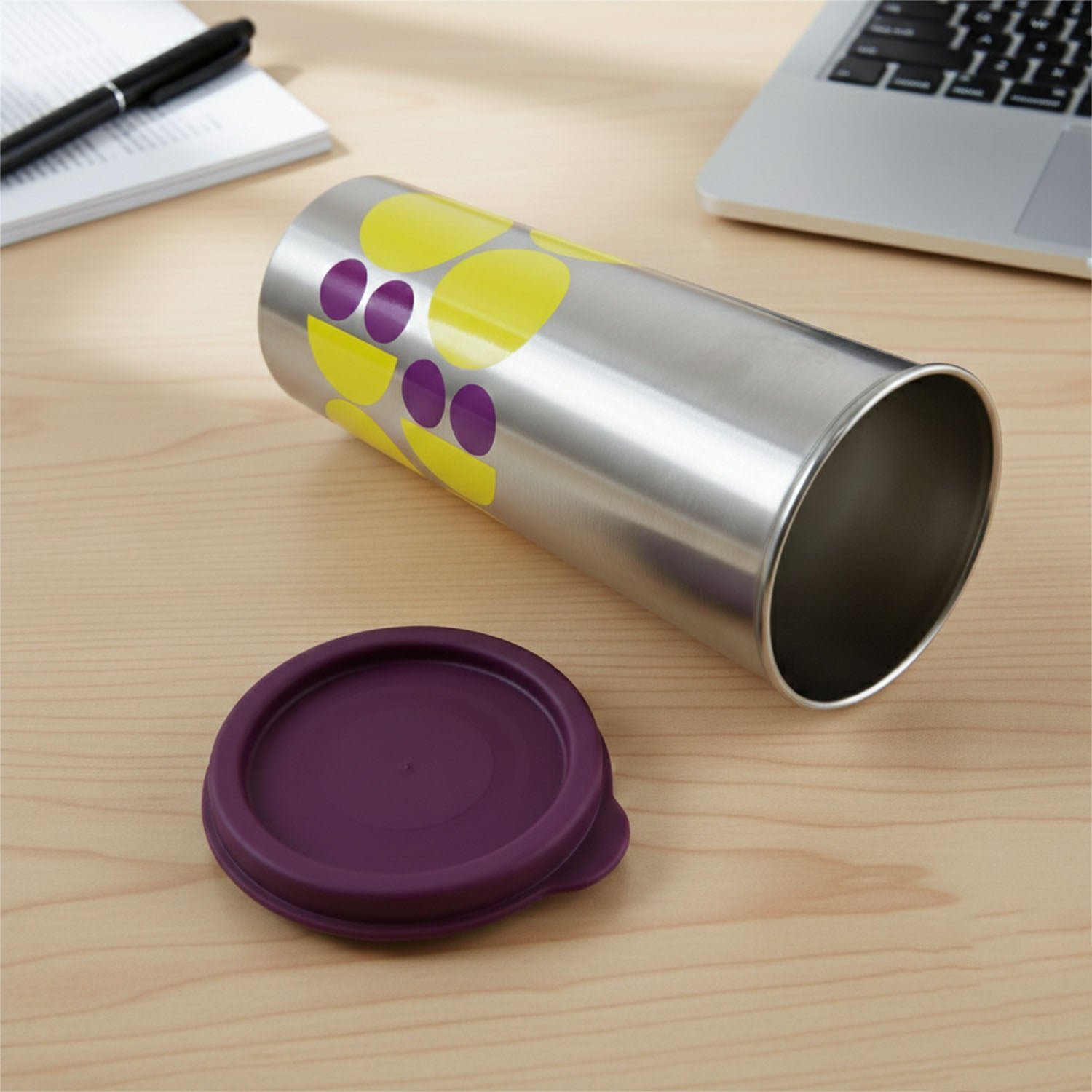 Stainless Steel Travel Tumbler 600 ML – Spill-Proof & Ergonomic