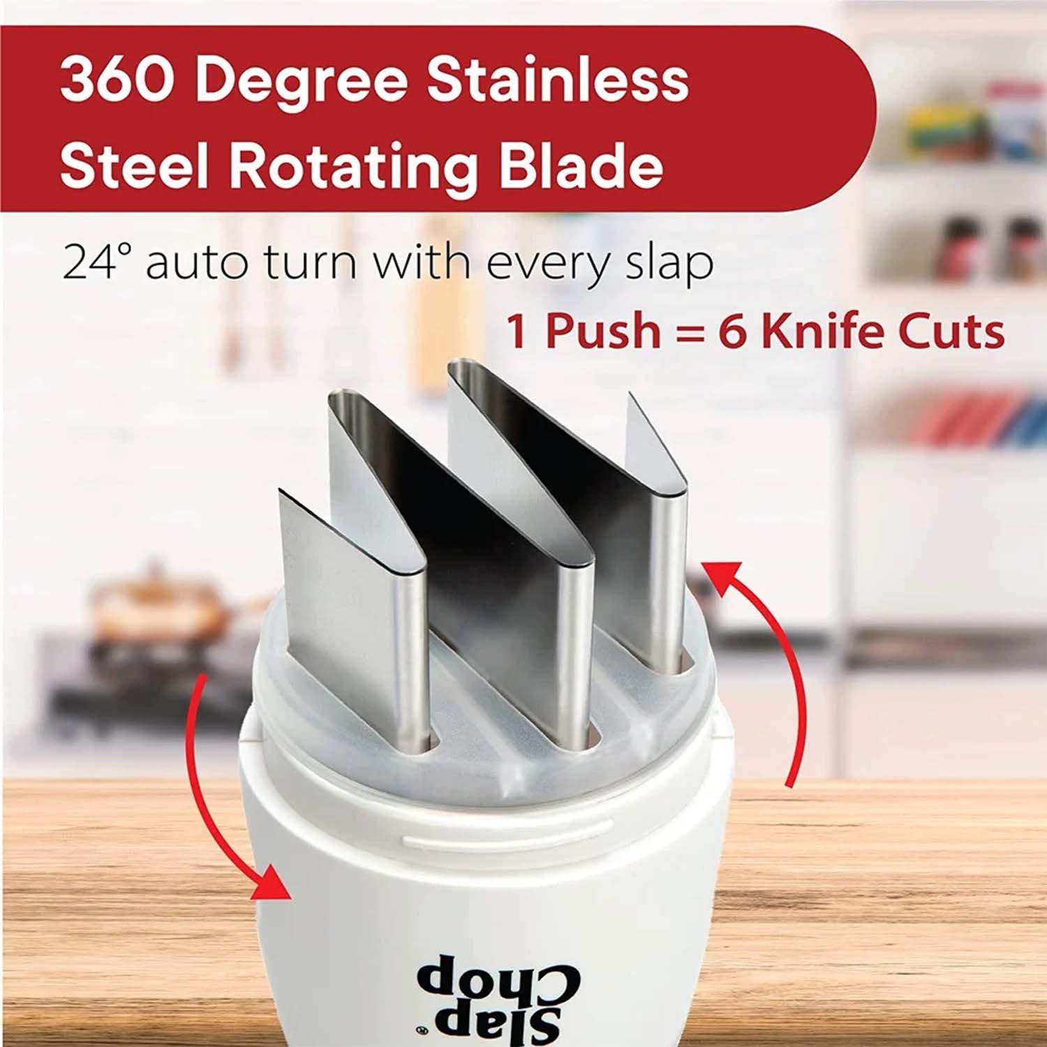 Vegetable & Fruit Chopper – Manual Slap Chop for Quick Prep
