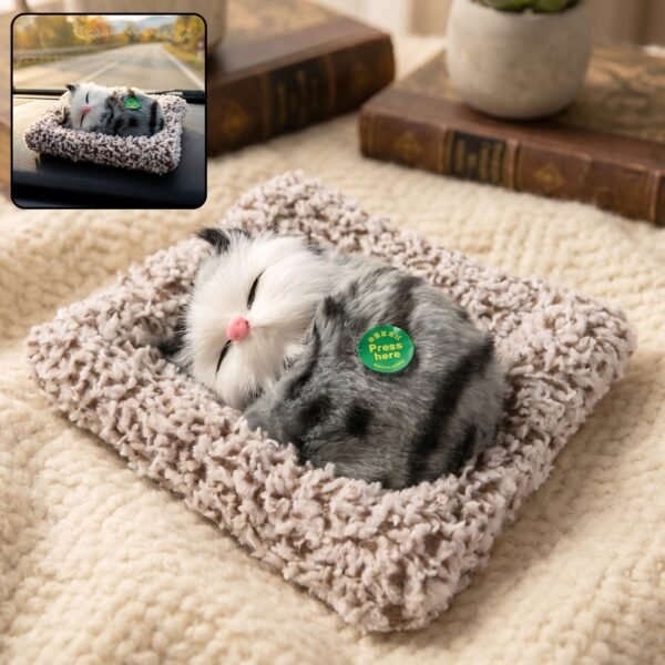 Cute Plush Cat Showpiece – Perfect for Car & Home Decor