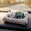 Cute Plush Cat Showpiece – Perfect for Car & Home Decor