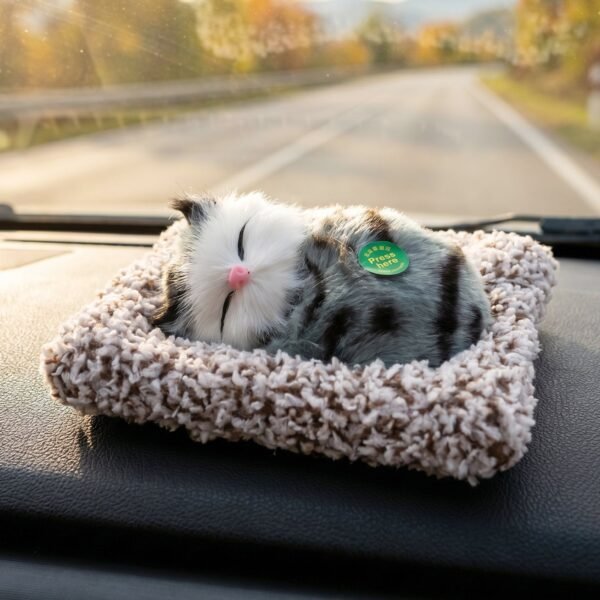 Cute Plush Cat Showpiece – Perfect for Car & Home Decor