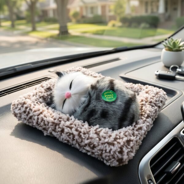 Cute Plush Cat Showpiece – Perfect for Car & Home Decor