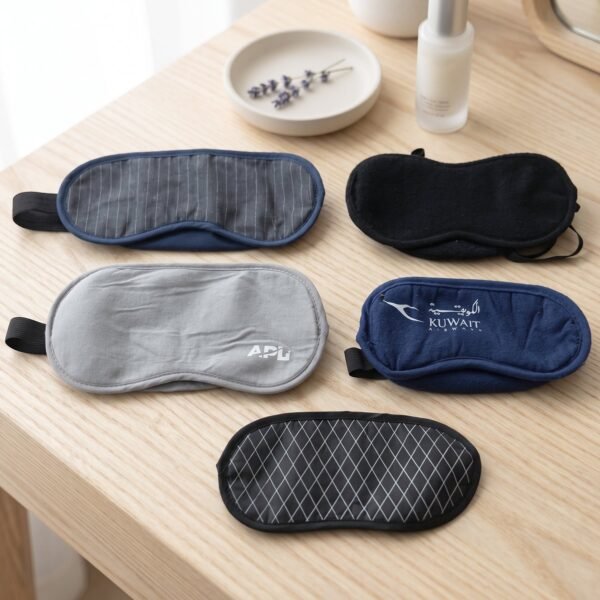 Soft Sleeping Eye Mask for Travel Home and Night Rest Mix Design (1 Pc)