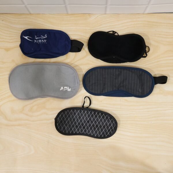 Soft Sleeping Eye Mask for Travel Home and Night Rest Mix Design (1 Pc)