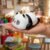 Sleeping Panda LED Night Light, Cute Silicone Bedside Lamp for Kids (1 Pc)