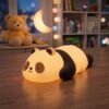 Sleeping Panda LED Night Light, Cute Silicone Bedside Lamp for Kids (1 Pc)