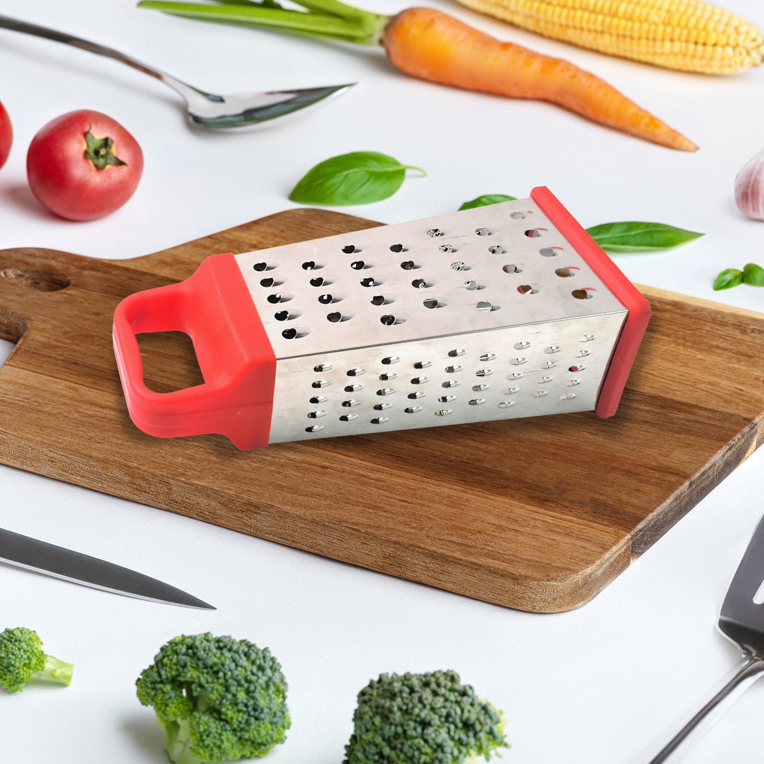 Stainless Steel Grater 5-in-1 – Comfort & Versatility
