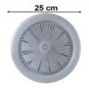 2 In 1 LED Ceiling Fan with Light for Bedroom Living Room E27 Base (1 Set)