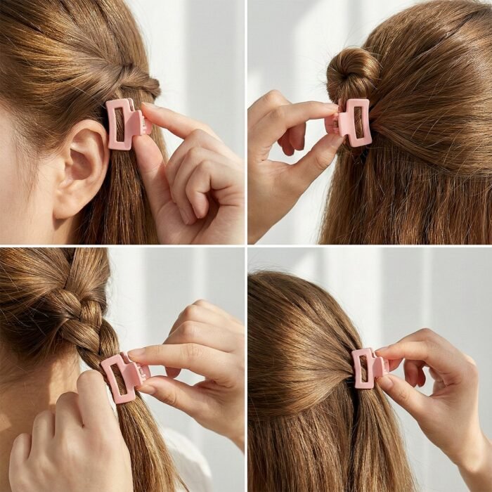 Mini Hair Claw Clips Set – Durable & Stylish 12 Pc