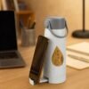 SmallWaterbottle-02 Glass Water Bottle with Phone Holder – Leakproof & Stylish Design
