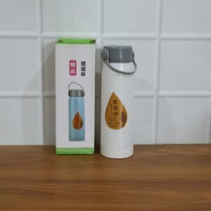 Glass Water Bottle with Phone Holder – Leakproof & Stylish Design
