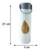 SmallWaterbottle-size Glass Water Bottle with Phone Holder – Leakproof & Stylish Design