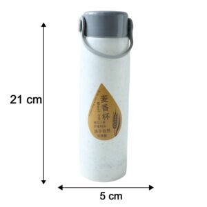 Glass Water Bottle with Phone Holder – Leakproof & Stylish Design