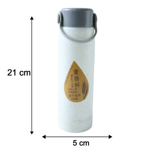 SmallWaterbottle-size Glass Water Bottle with Phone Holder – Leakproof & Stylish Design