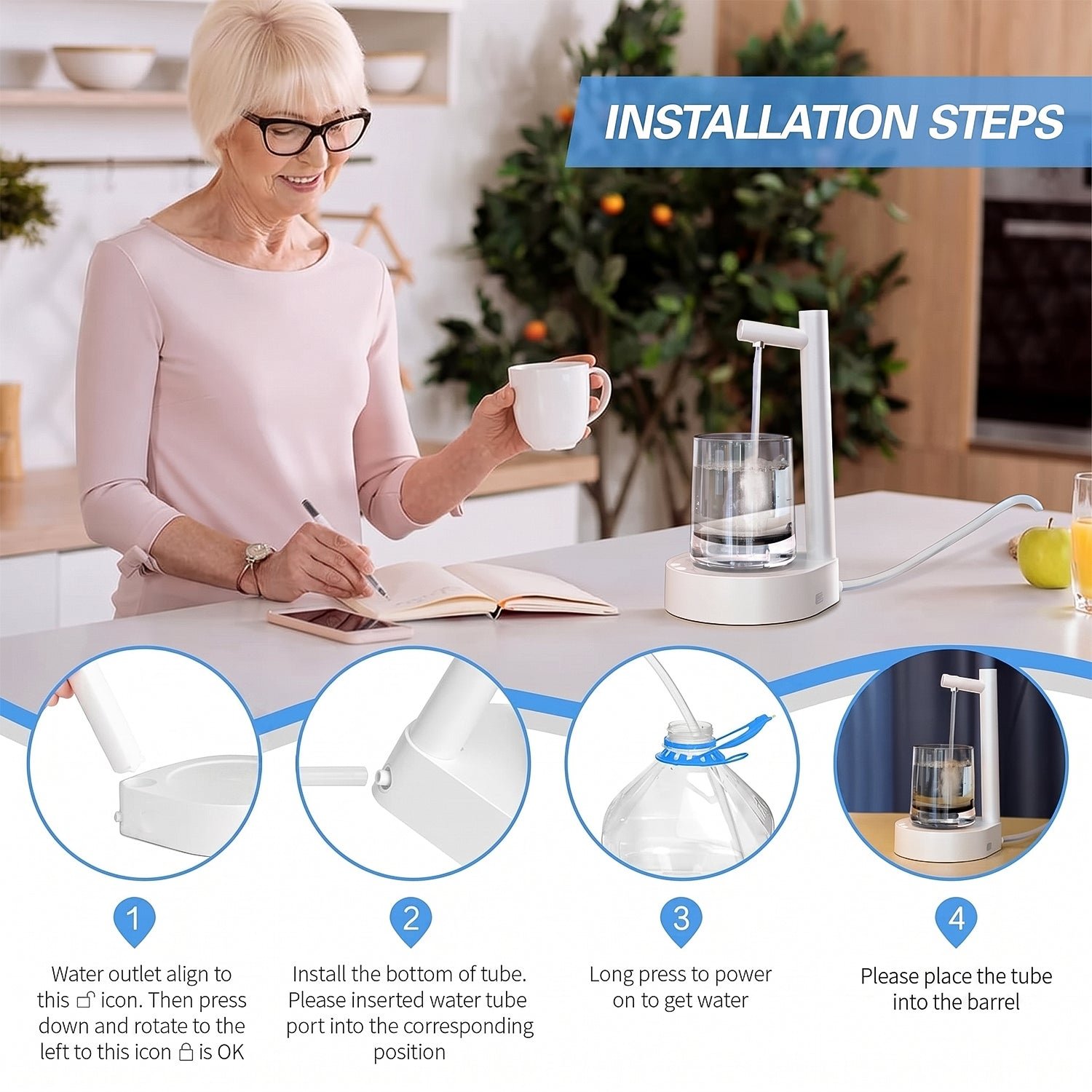 Automatic Water Dispenser – USB Rechargeable & Portable | ChillPour