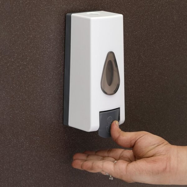 Wall Mounted Soap Dispenser – Refillable Push Button for Bathroom
