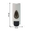 Wall Mounted Soap Dispenser – Refillable Push Button for Bathroom