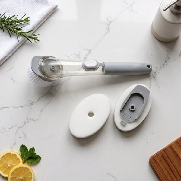 SoapDispensingDishWashingBrushHandle-03.jpg 3 In 1 Liquid Soap Dispenser Dish Cleaning Brush for Kitchen Sink (1 Pc)