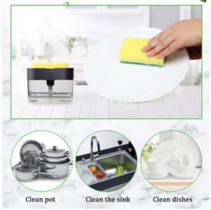 2-in-1 Soap Dispenser – Countertop Sponge Caddy for Kitchen | VelvetBubbles