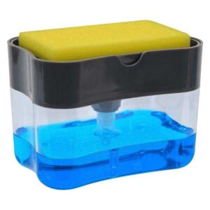 2-in-1 Soap Dispenser – Countertop Sponge Caddy for Kitchen | VelvetBubbles