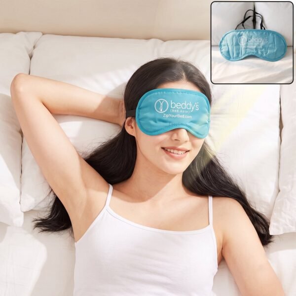Soft Sleep Eye Mask Light Blocking Padded Eye Cover with Elastic Strap (1 Pc)
