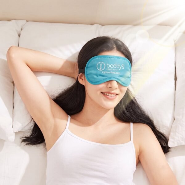 Soft Sleep Eye Mask Light Blocking Padded Eye Cover with Elastic Strap (1 Pc)