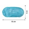 Soft Sleep Eye Mask Light Blocking Padded Eye Cover with Elastic Strap (1 Pc)