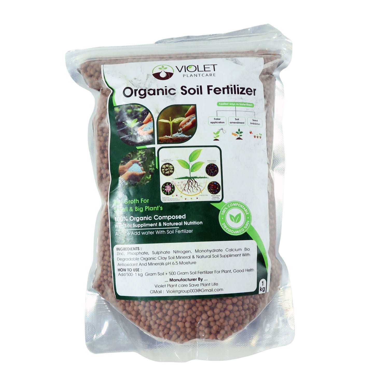 Red Organic Soil Fertilizer Granules – Natural Nourishment for Strong Roots