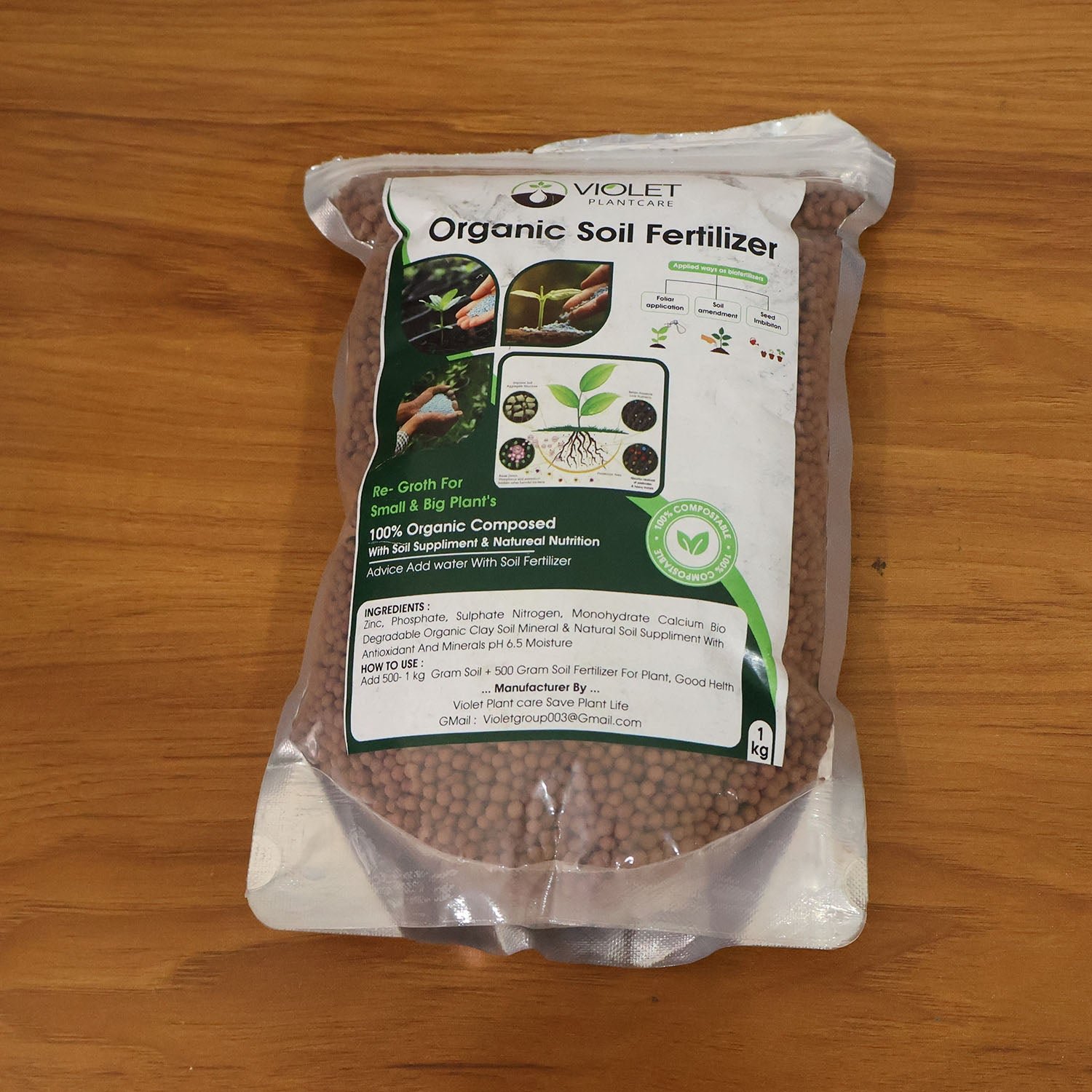 Red Organic Soil Fertilizer Granules – Natural Nourishment for Strong Roots