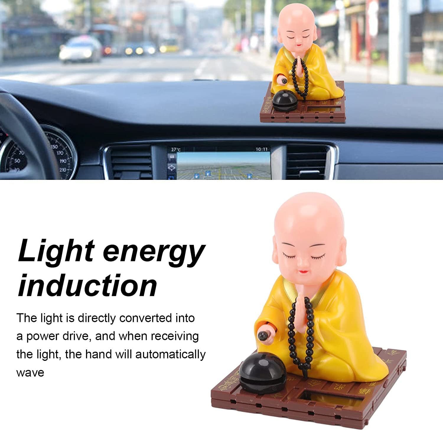 Solar Buddha Statue – Eco-Friendly Movement & Meditation Decor