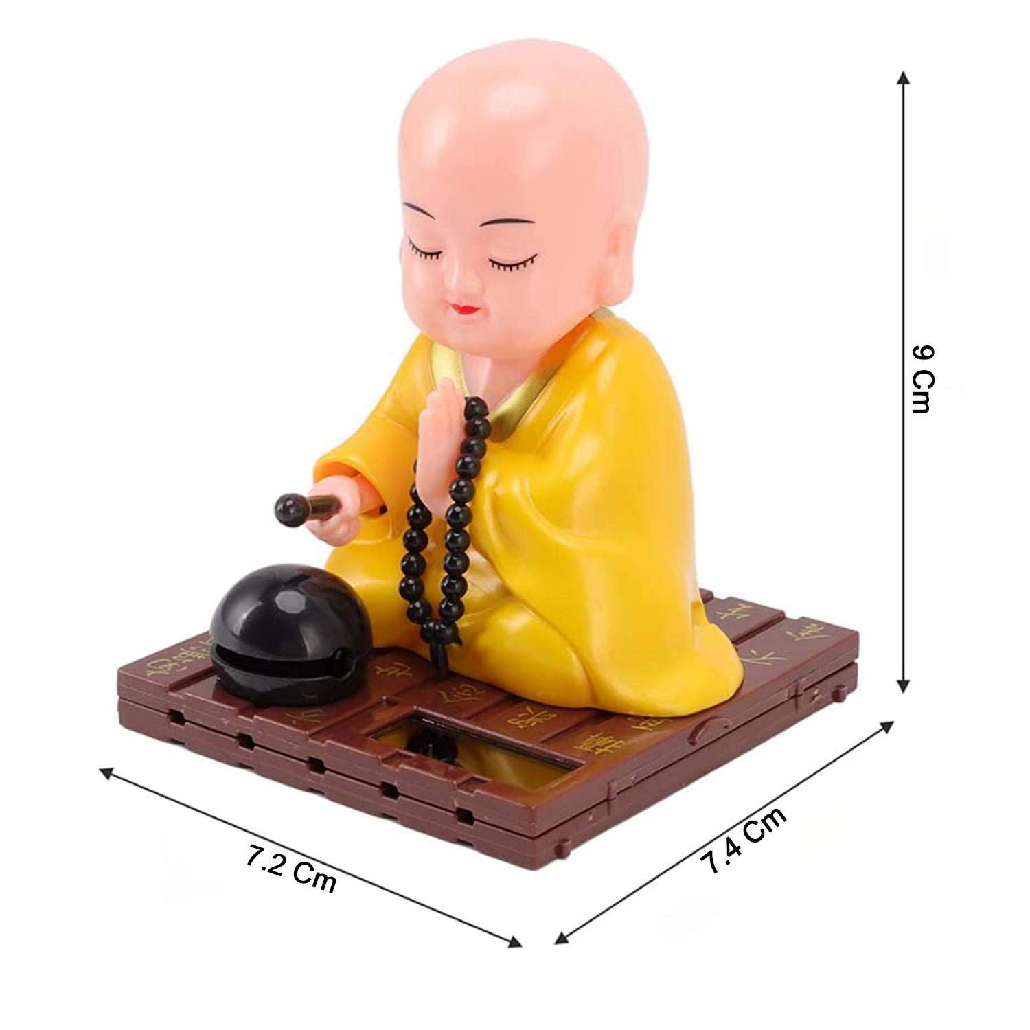 Solar Buddha Statue – Eco-Friendly Movement & Meditation Decor