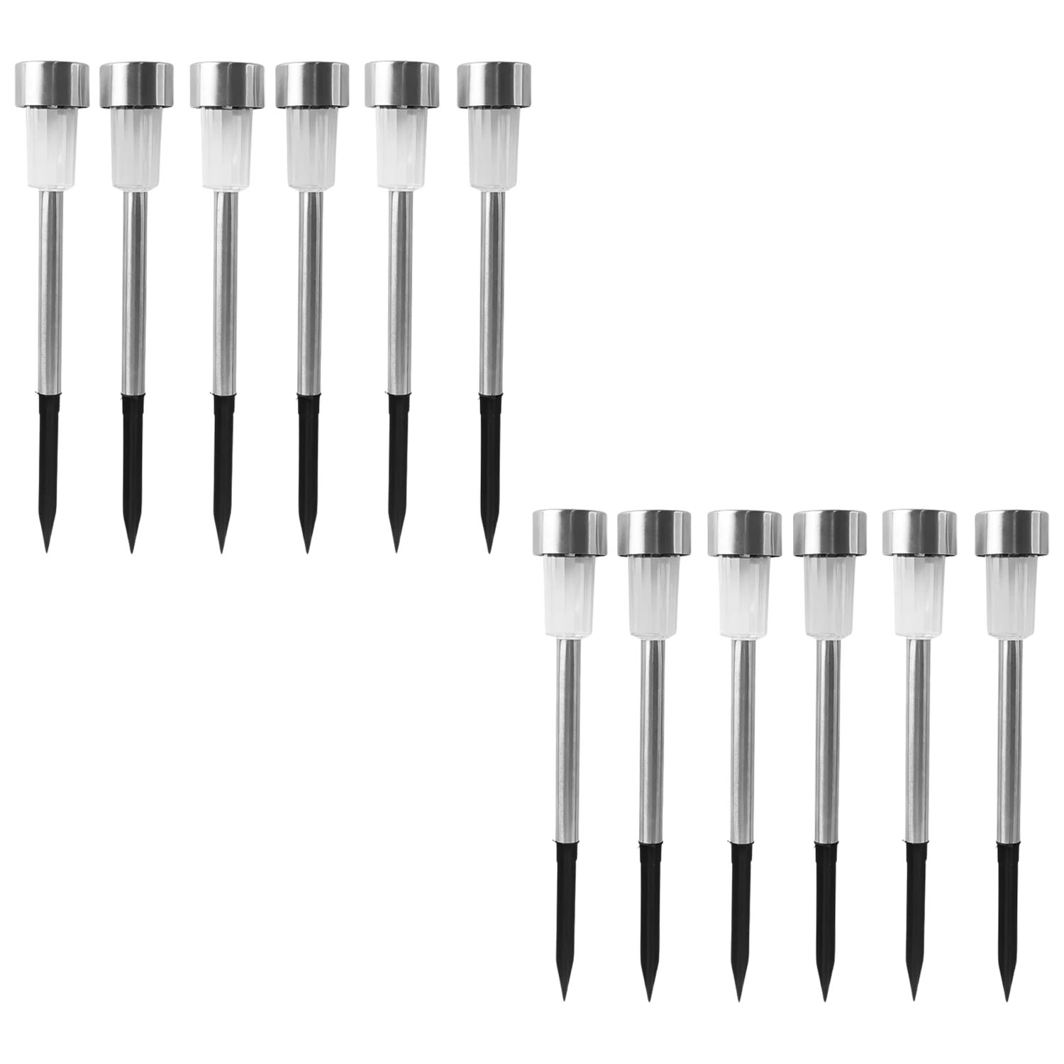 Solar Lawn Lamp Set – Eco-Friendly Stainless Steel Outdoor Lights