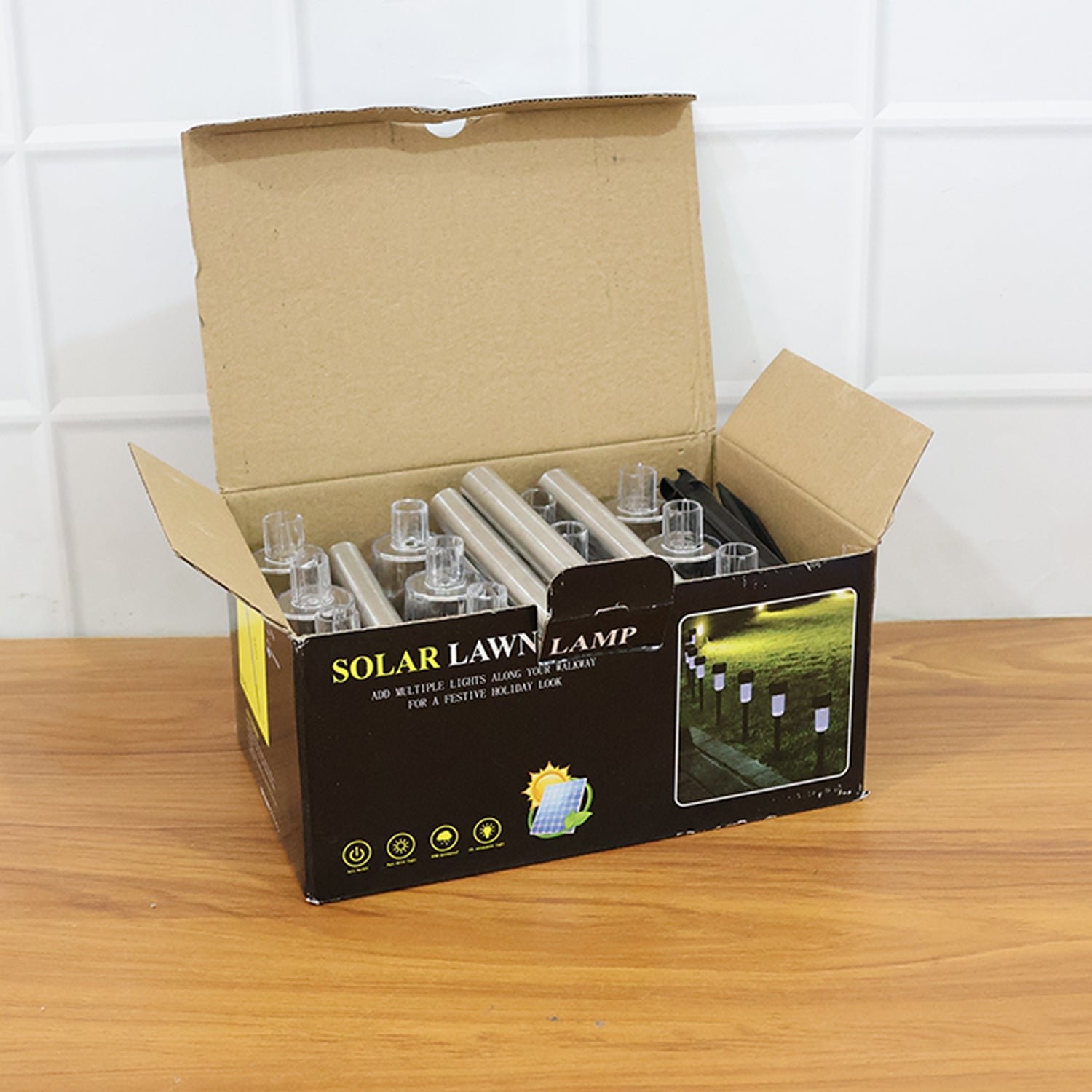 Solar Lawn Lamp Set – Eco-Friendly Stainless Steel Outdoor Lights