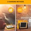 High Power Solar LED Flood Light – Rechargeable Outdoor Security