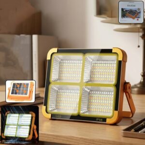 High Power Solar LED Flood Light – Rechargeable Outdoor Security