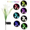 Solar Garden Flower Lights – Set of 2 Vibrant Multicolour LEDs