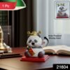 Solar Powered Moving Hand Panda Showpiece – Cute Waving Desk Decor