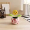 Solar Dancing Flower Toy with Pot for Car Dashboard and Desk Decor (1 Pc)