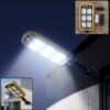 Solar LED Motion Sensor Wall Light with Remote Waterproof Outdoor (1 Set)