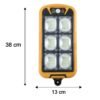 Solar LED Motion Sensor Wall Light with Remote Waterproof Outdoor (1 Set)