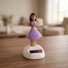 Solar Powered Dancing Hula Doll Bobble Toy for Car Dashboard Decor (1 Pc)