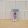 Solar Powered Dancing Hula Doll Bobble Toy for Car Dashboard Decor (1 Pc)
