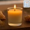 Scented Votive Candle – Ocean Breeze Fragrance, 50gm Jar