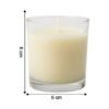 Scented Votive Candle – Ocean Breeze Fragrance, 50gm Jar