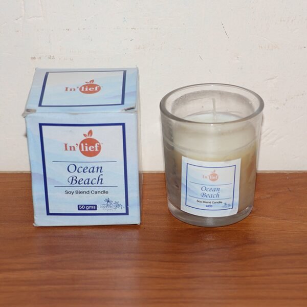 Scented Votive Candle – Ocean Breeze Fragrance, 50gm Jar
